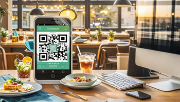 レストランにおけるQRコードの役割。